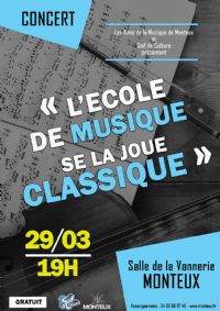 Soif de Culture - L’Ecole de musique se la joue classique. Le vendredi 29 mars 2019 à MONTEUX. Vaucluse.  19H00